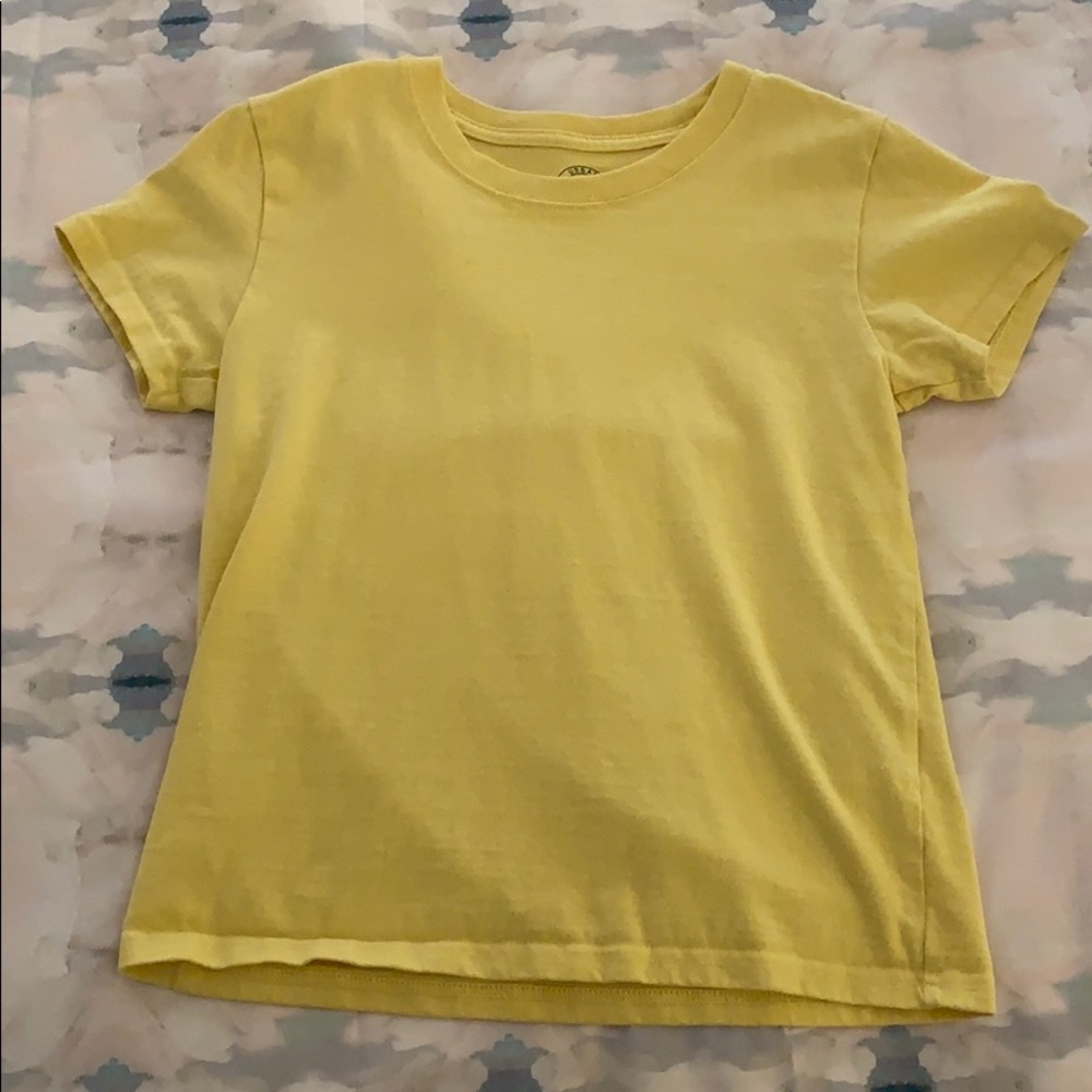 yellow tee from urban outfitters